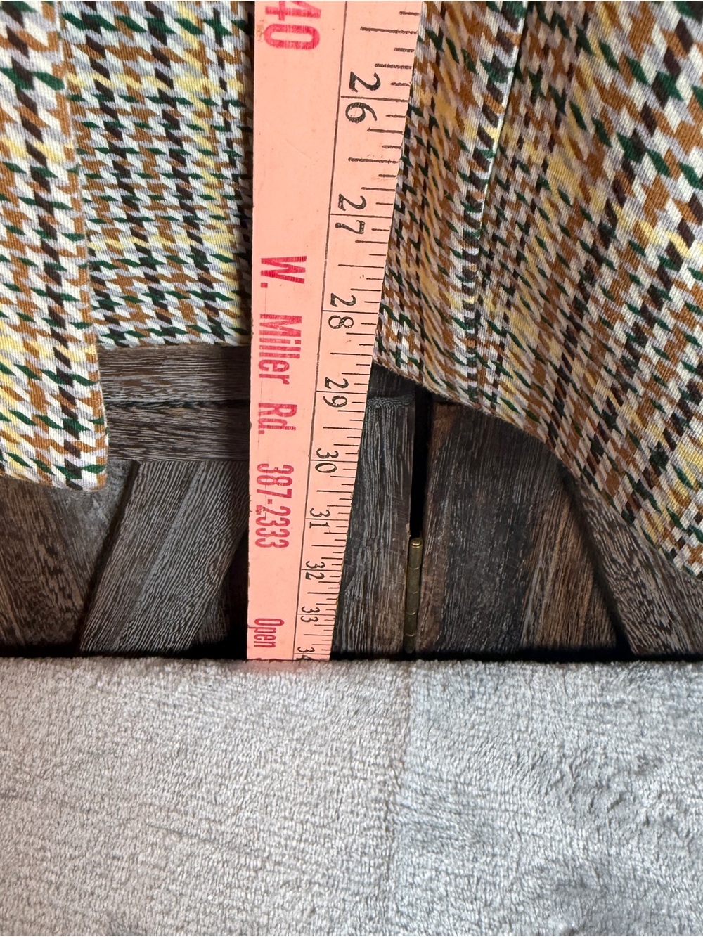 CAbi Plaid Blazer in Tan, Yellow and Black - Picture 5 of 7